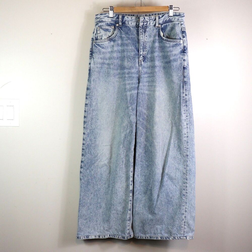 AG Deven High Rise Ultra Wide Leg Jeans size 29